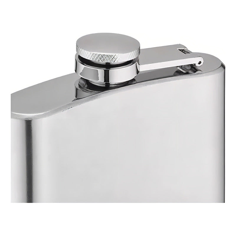 Petaca Equipo Futbol Colo Colo Acero Inoxidable 500 Ml Color Plateado