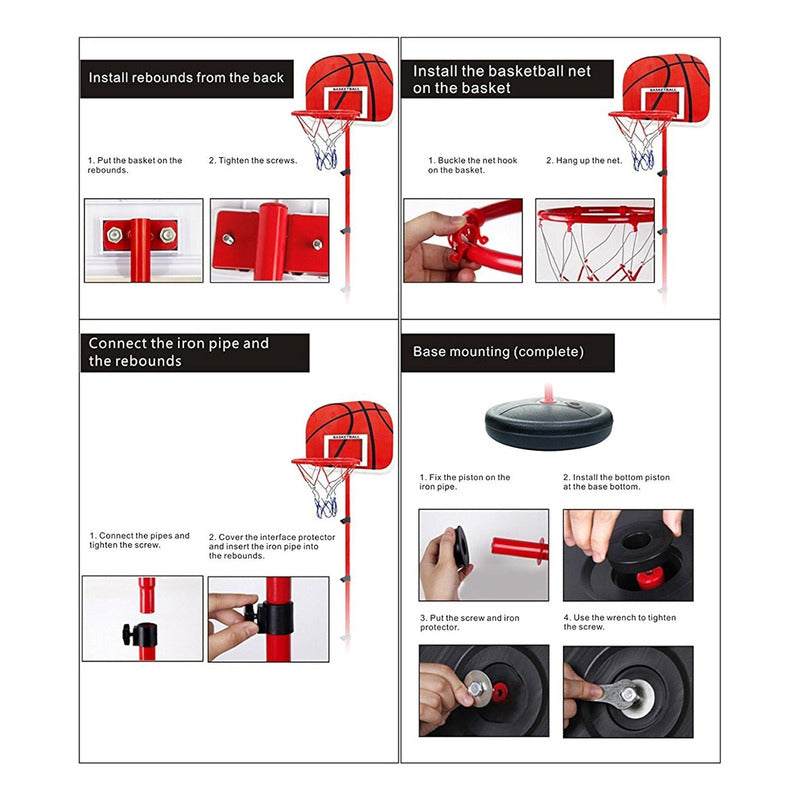 Tablero Aro Basketball Canasta Basquetbol Interior Exterior