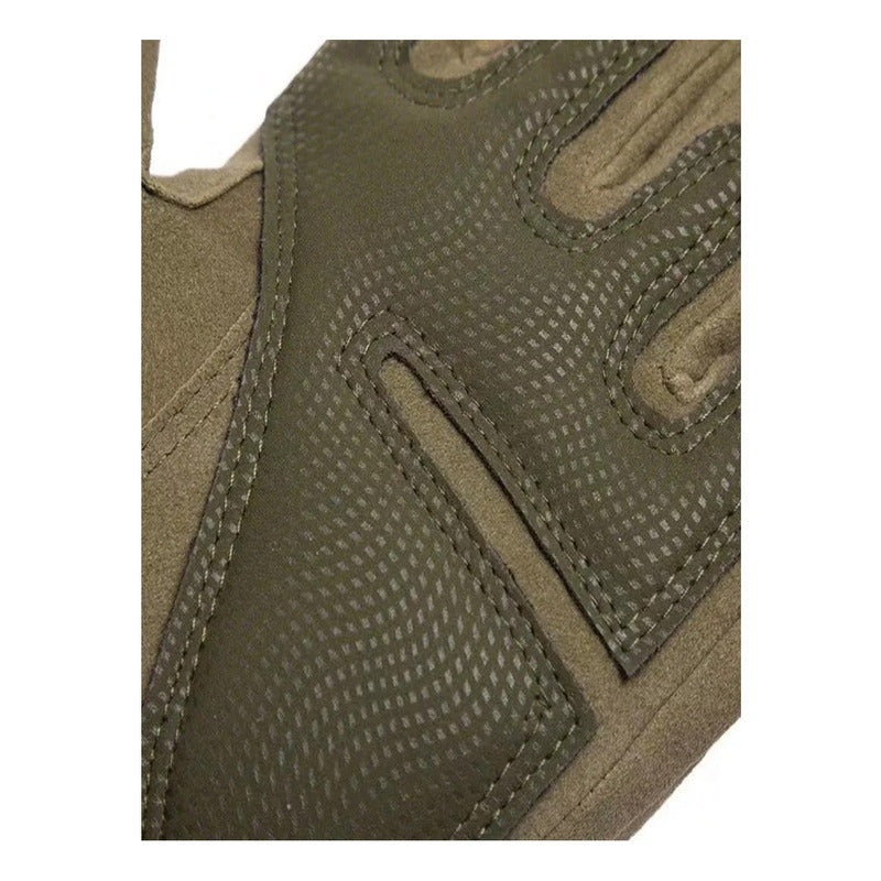 Guantes Protección Tácticos Motocicleta Bicicleta Dedo Touch Verde Xl