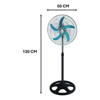 Ventilador Pedestal Ventiladores Metalicos Turbo 3 En 1 - 1.27 M - 50hz - Metalico - Metálico - Acero Inoxidable - 5