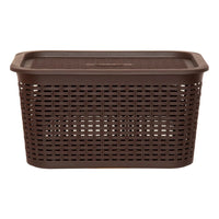 X2 Canastilla Caja Organizadora 22 Litros Canastilla Tavarúa Marrón Ratán