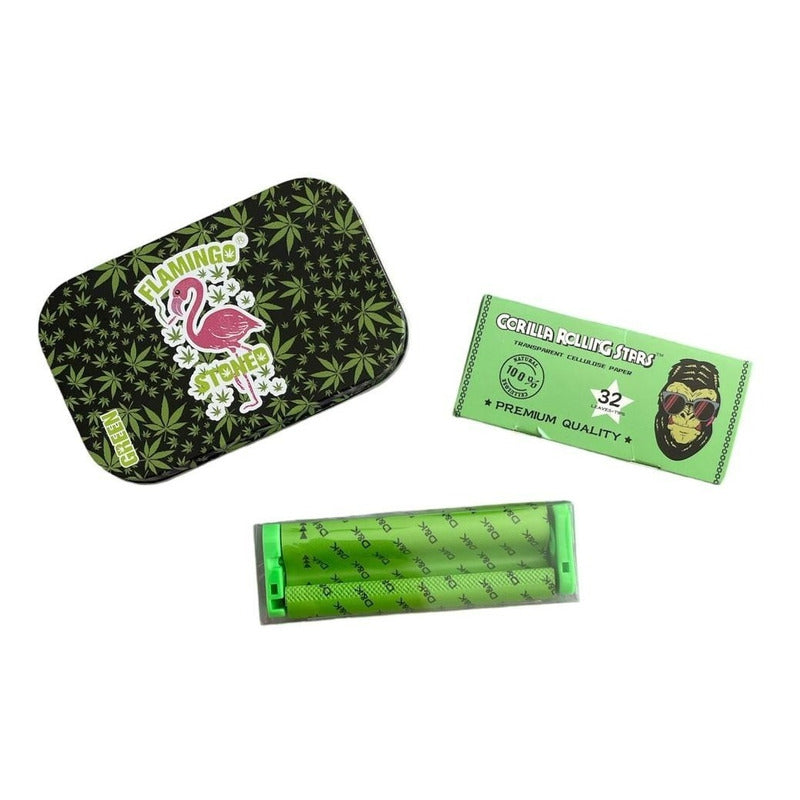 Set Contenedor + Enrolador + Papelillos + Filtros