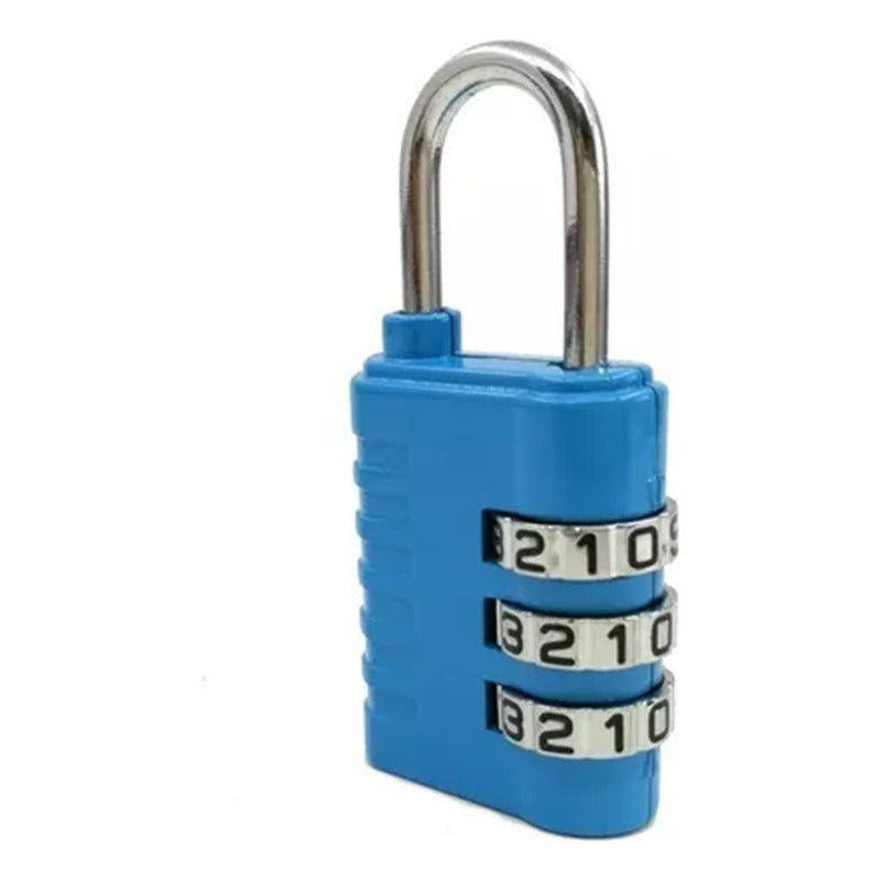 Candado Viaje Con Clave Mochila/ Locker/ Equipaje Anti Robo