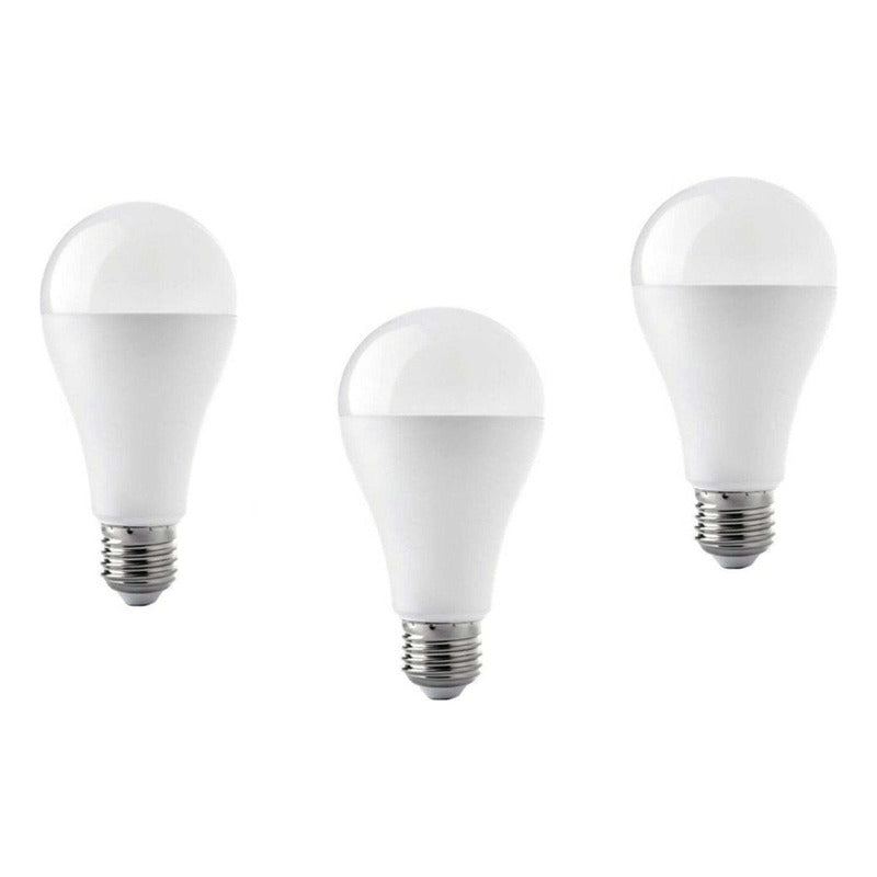 Pack 3 Ampolleta Led E-27 15w Luz Blanca/cálida Sello Secado Luz Blanca