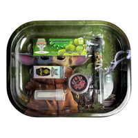 Set Fumador Bandeja + Papelillos + Moledor + Pipa Weed