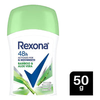 Desodorante Rexona Barra 50g Bamboo Aloe Vera 48h