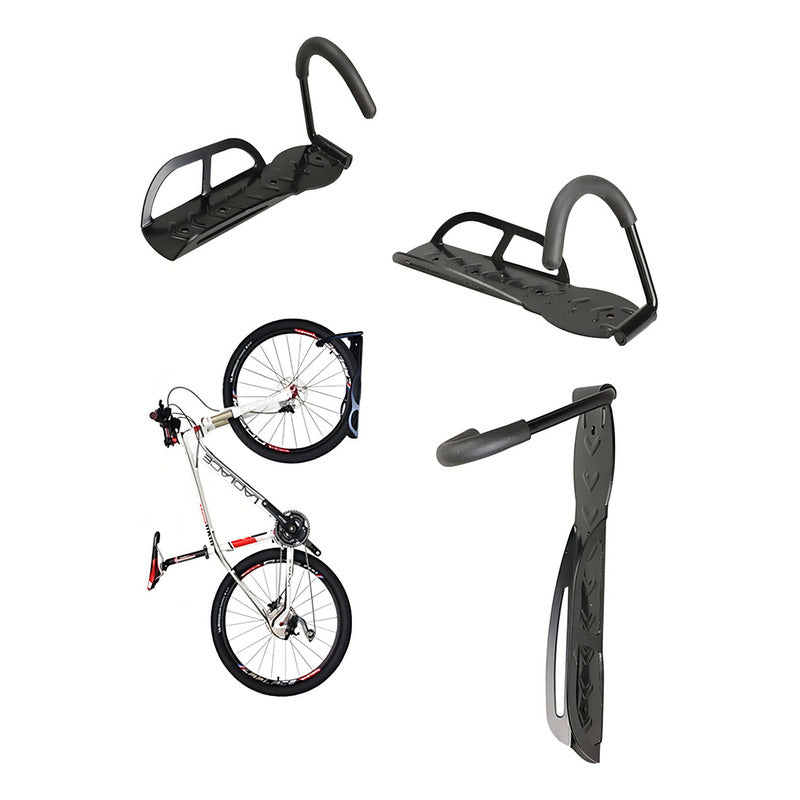 Soporte Bicicleta Pared Porta Bicicleta Gancho Para Colgar Color Negro Piago