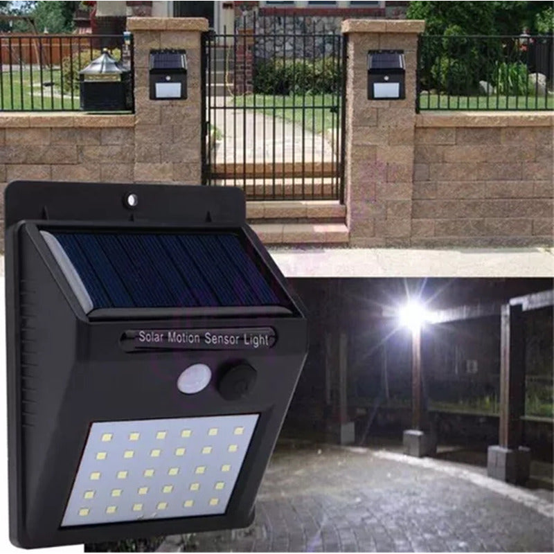 Foco Exterior Luminaria Solar Led Lampara Farol Sensor