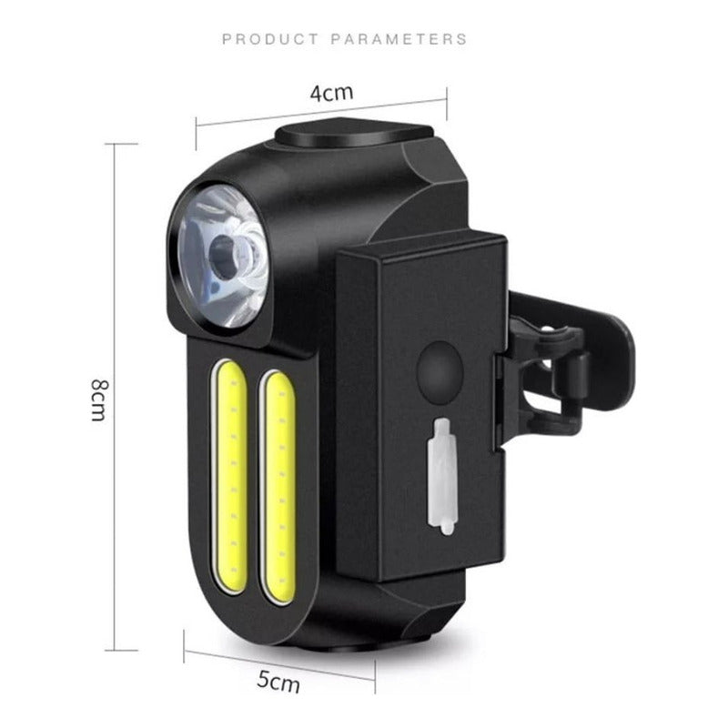 Luz Led Potente Alcance Delante Trasera Bicicleta Recargable