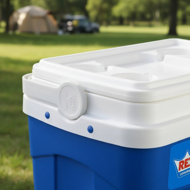 Cooler Nevera Cava Hielera Portátil 35 Litros Reyplast Azul