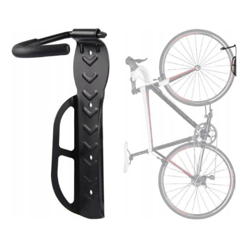 Soporte Bicicleta Pared Porta Bicicleta Gancho Para Colgar Color Negro Piago