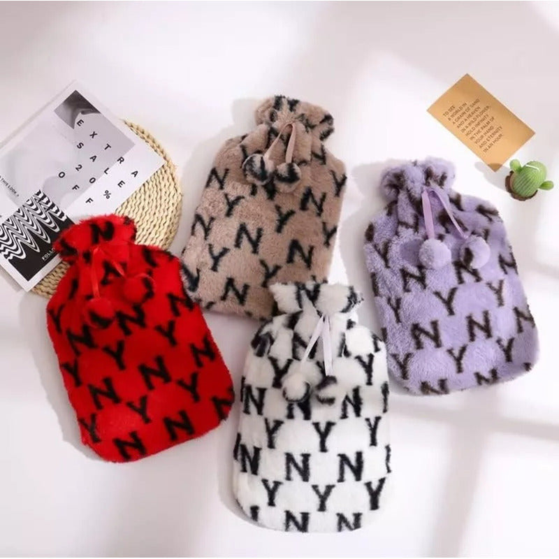 Pack3 Guatero Premium Goma Caucho 2000ml + Funda Polar Calor