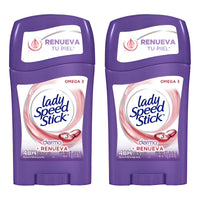 X2 Desodorante Barra Lady Speed Stick Derma Renueva Omega 3 Omega 3