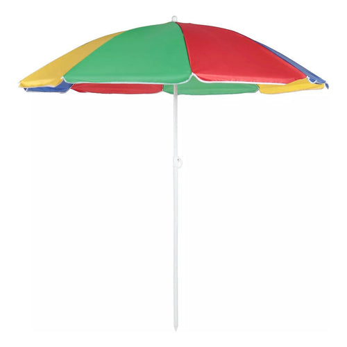 Sombrilla Paragua Playa Verano Paragua Ajustable Plegable Colorido Impermeable