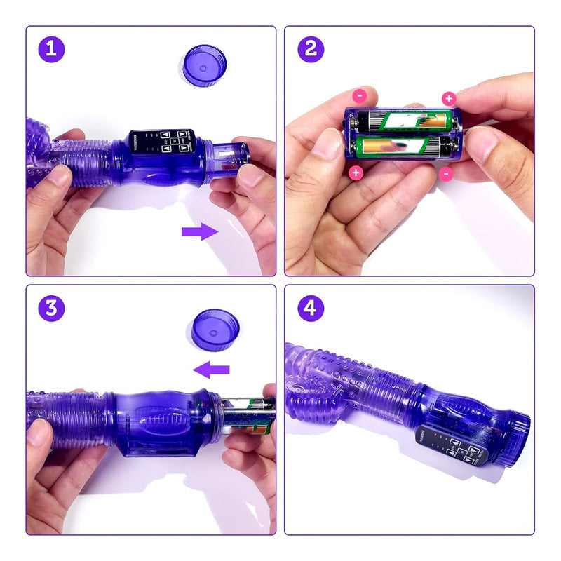 Vibración Rotación Conejo Vibradores Masturbador Punto G