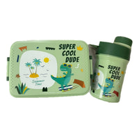 Tupper Contenedor Lonchera Escolar + Botella De Agua Jugo