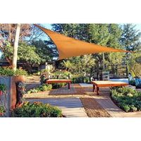 Malla Triangulo Sombra Vela Toldo Uv 3 X 3 X 3 Color Beige