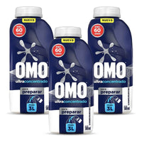 X3 Detergente Omo Concentrado Ropa Liquido 500ml 60 Lavados