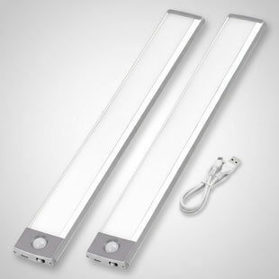 X2 Luz Barra Led Con Sensor Movimiento Luz Hogar Emergencia Gris