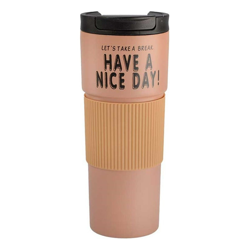 Vaso Termico Portátil Doble Capa De Acero Inoxidable Te Café