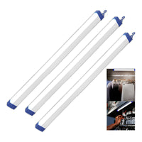 Pack X3 Lampara Emergencia Luz Barra Led Recargable Usb 30cm Blanca/azul