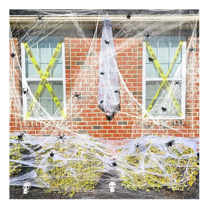 Telaraña Colgante Halloween Decoración Tela De Araña Adorno Gris Telaraña