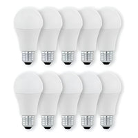 Pack10 Ampolletas Led E-27 7w Luz Blan Fria/calida Sello Sec Blanco Frío