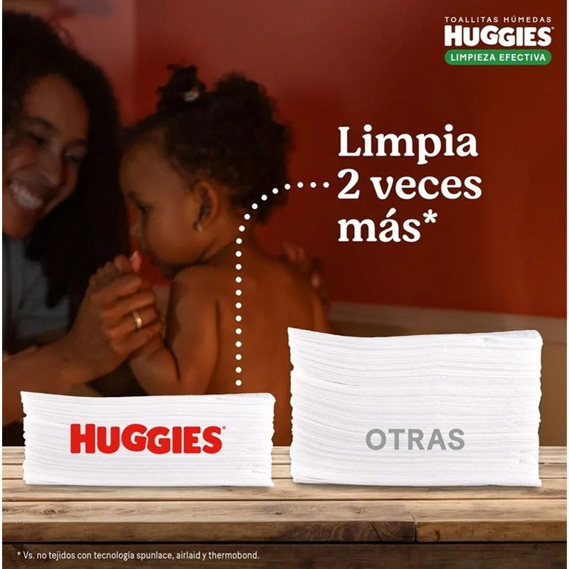 Pack X10 Toallitas Húmedas Huggies Limpieza Efectiva