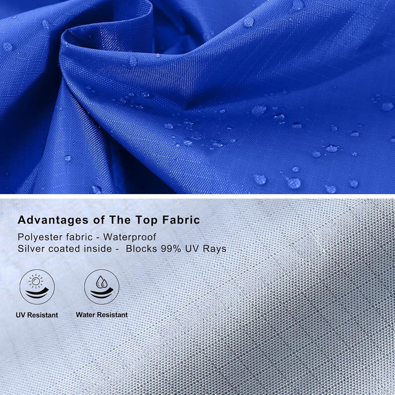 Lona Repuesto Proteccion Uv Toldo 3x3 Carpa Techo Impermeabl Azul