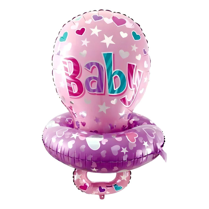 Globo Chupete Gigante Rosa Baby Shower Metalizado M&a 70cmx48cm