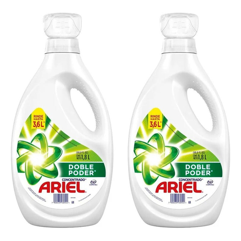 Detergente Líquido Ariel Doble Poder Concentrado 1.8 L