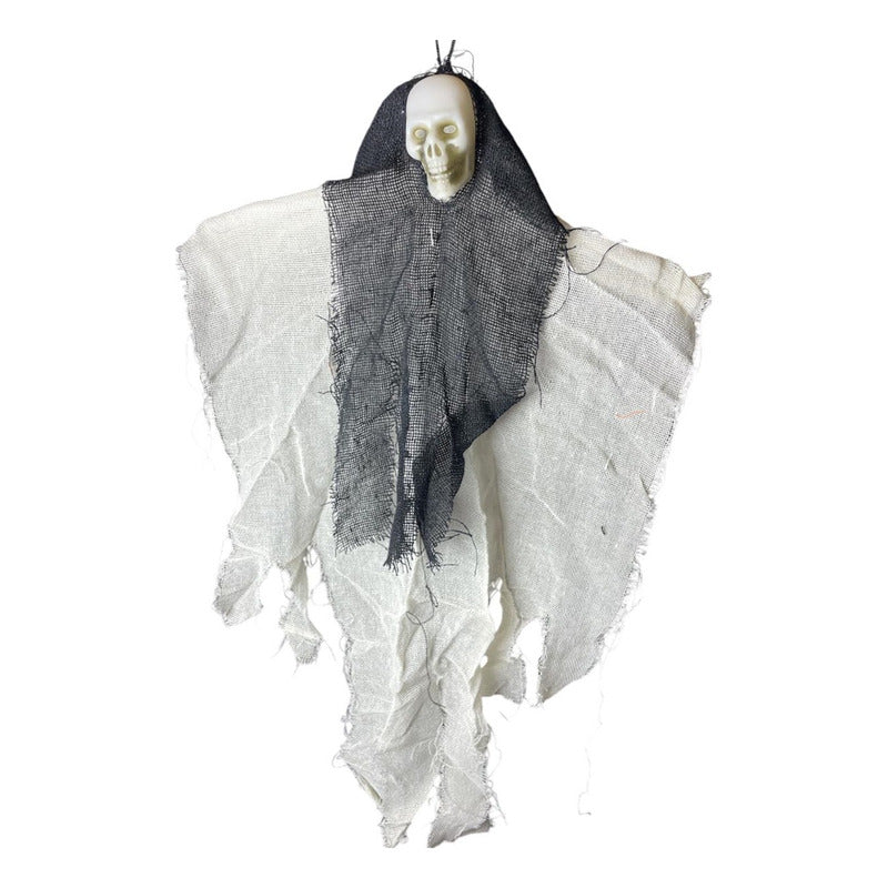 Fantasma Calavera Aterradora Halloween Decoracion Colgante Blanco Calavera
