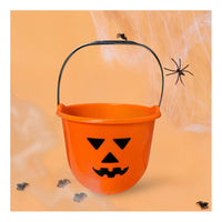 X3 Cubo Calabaza Grande Dulces Halloween Balde Calabaza