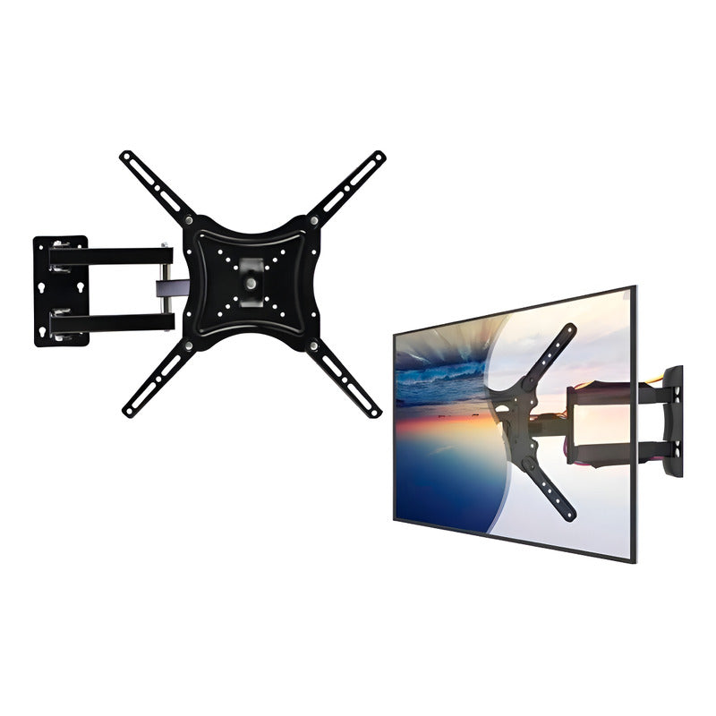 Soporte Tv Brazo Home Desing - 117b-2 14 A 55 Pulgadas Peso Max 50kg Color Negro