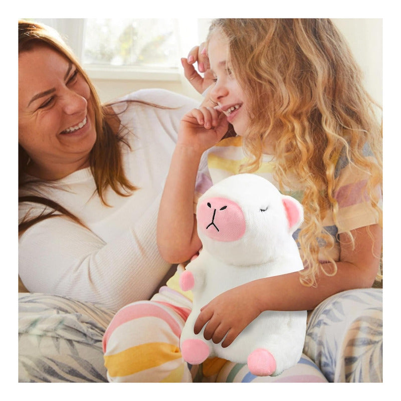 Peluche Capibara Relajant Sonido Luz Capybara Calma Ansiedad
