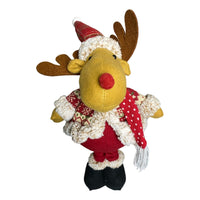 Pack 2 Monos Patas Largas Adorno Navidad Decoración Pascuero