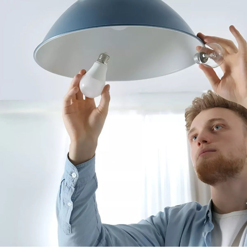 Pack 5 Ampolleta Led E-27 12w Luz Blanca/cálida Sello Secado Luz Blanca