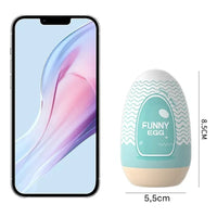 X2 Masturbador Realista Masculino Huevito Funny Egg Manual Azar Azar