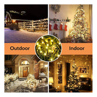 Luces Navidad Guirnalda Solar 100 Led 10 Metros Decorativa