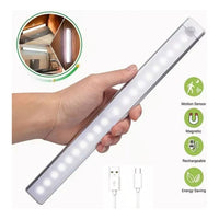 X4 Luz Barra Led 20cm Sensor Movimiento Ahorro Energia Hogar Blanco